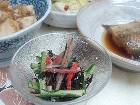 ヘルシー♪おつまみ★ひじきの酢の物
