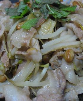 お父さんの味っ☆納豆もやし