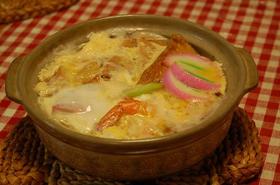 あつあつ簡単♥鍋焼きうどんＤＥ雑炊♪
