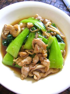 豚肉と青梗菜の中華風炒め物