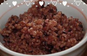 栄養満点☆黒米入り玄米ご飯♬♫ 