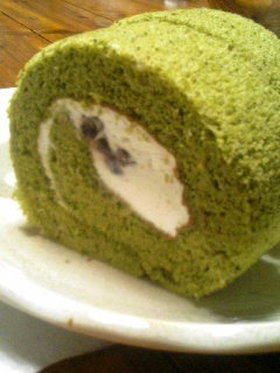 ふわんふわん★抹茶ロールケーキ