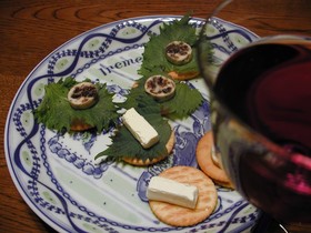 ワインおつまみ♪しそでサワヤカクラッカー