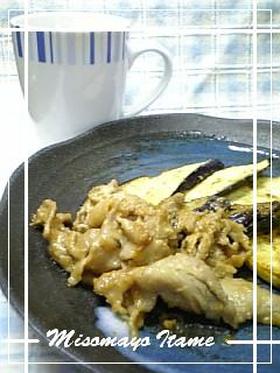 ☆簡単☆豚肉とナスのみそマヨ炒め