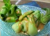 チンゲン菜に胡麻だれ♪