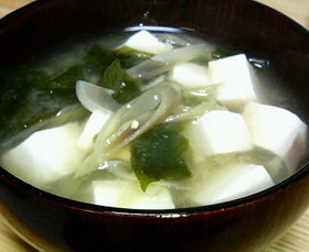 みょうがの味噌汁