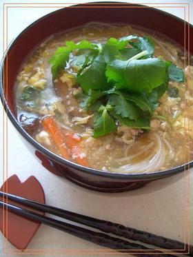 ビーフンでスーラータン麺☆