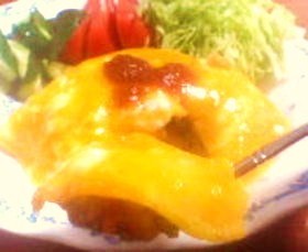 卵1つでOK♪トロトロ卵のオムライス