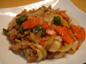 お手軽♪♪　酢豚風！？甘酢炒め
