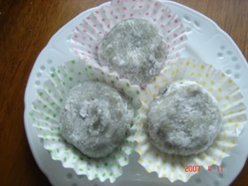 30分で出来る♪レンジでやわらか抹茶大福