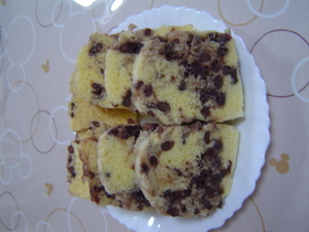 牛乳パック＆ホットケーキミックス蒸しパン