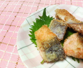 お弁当に簡単♪マスタードサーモンフライ風