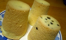 ふんわり☆紙コップで簡単シフォンケーキ♪