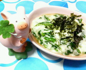 さっぱり☆ワサビ風味♪♪長芋トロロれん草