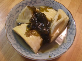 竹の子と若布の煮物