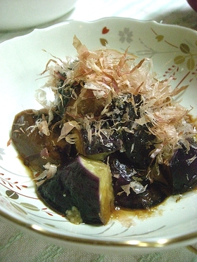 ポン酢で美味しい☆簡単ナスのチン浸し♪