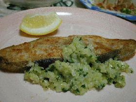 【かれいのムニエルparsley sause】