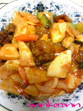 簡単おいしい『薄切り肉で作る酢豚』