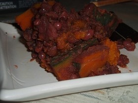 ゆでこぼし無し。体に優しい小豆かぼちゃ