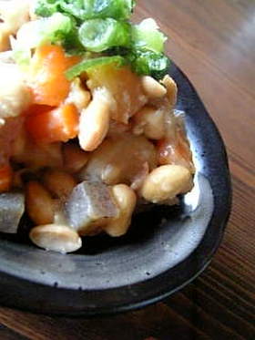 大豆と野菜たっぷりの甘味噌煮✿