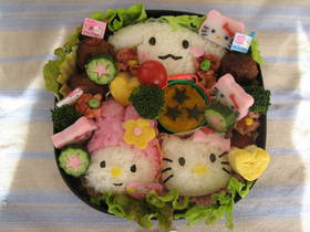 キティ＆マイメロ＆シナモン親子遠足お弁当