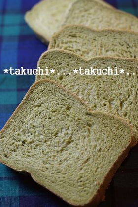 HBで　ミルキー抹茶食パン