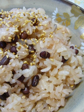 すぐ作れるお赤飯(炊飯器):レオン亭