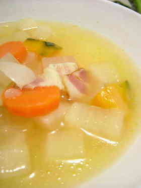根菜のほこほこスープ