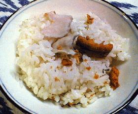 八戸名産♪『いちご煮』の炊き込みご飯♪