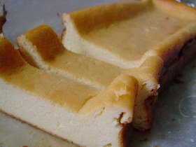 *混ぜるだけのベイクドチーズケーキ