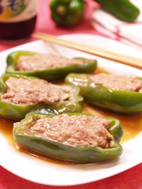 レンジで5分☆餃子ピーマン
