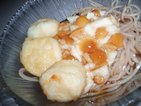 暑さに負けない！ひんやりなめこそば