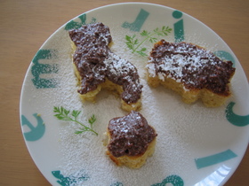 おからんでヘルシー♪☆型抜きケーキ☆