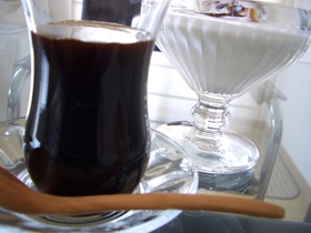 レンジで黒蜜