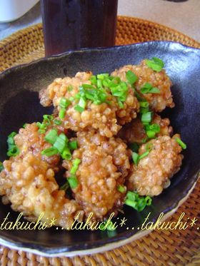 とりむね肉のサクサク揚げ玉フライ
