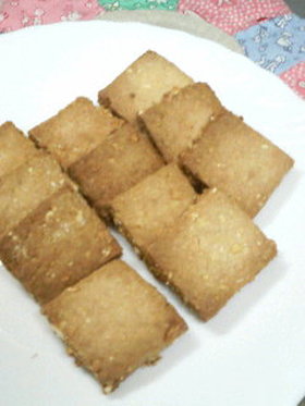 ♪こはるのおからで固焼きクッキー♪