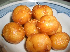 新じゃがの揚げ煮