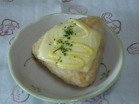 味噌&チーズ&マヨネーズおにぎり~♪