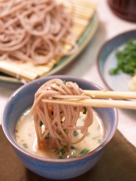 豆乳ざる蕎麦