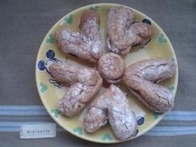 ハートが可愛い！チョコダックワーズ