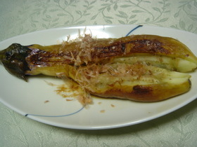 うまみたっぷり☆なすの丸焼き