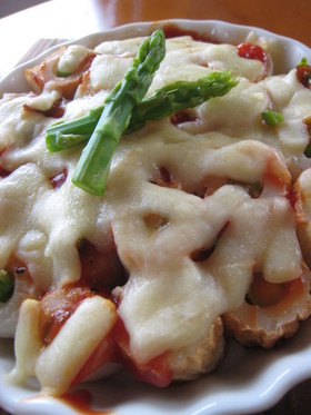 【簡単】アスパラとちくわのPIZZA