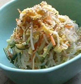 ヘルシー、糸こんにゃくの甘酢和え