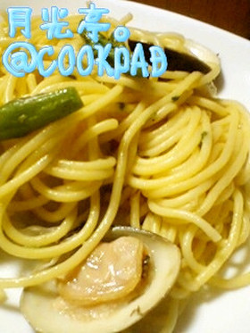 味噌で☆あさりの柳川風和風パスタ