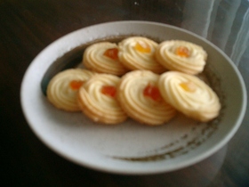 ミルク風味の絞り出しクッキー