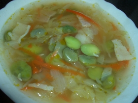 春野菜の実沢山スープ