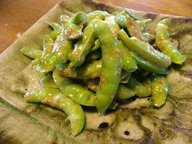 さやえんどうの胡麻和え