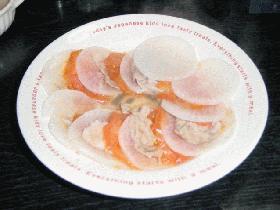 豚肉と大根のはさみ蒸し