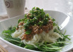 野菜たっぷり冷やしうどんを節つゆで・・・