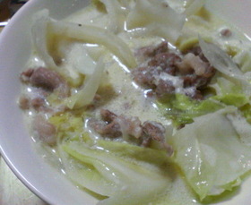 ■豚とキャベツのミルク煮■